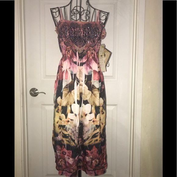 Lapis Dresses & Skirts - Lapis One Size Silk Like Dress